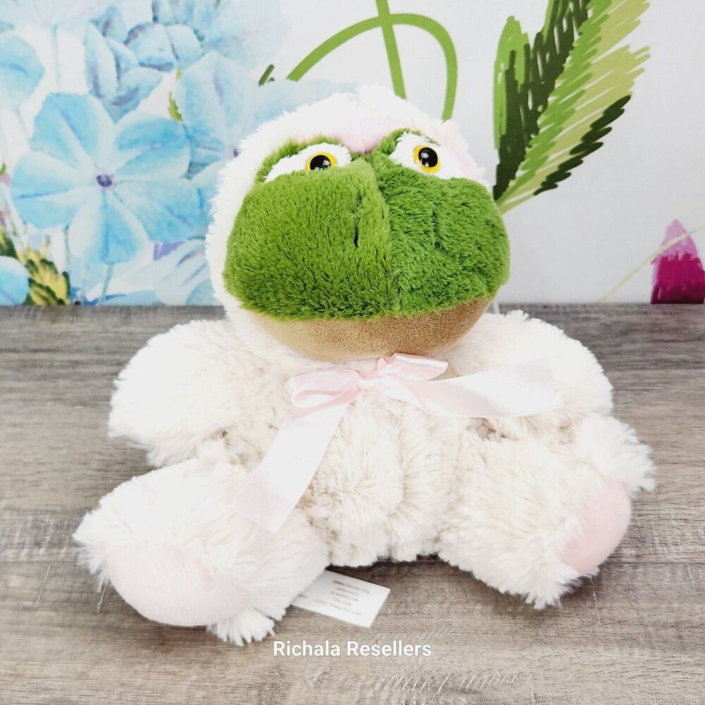 Animal Adventure Frog Plush 10" Easter Bunny Rabbit Costume Pajamas Pink Bow